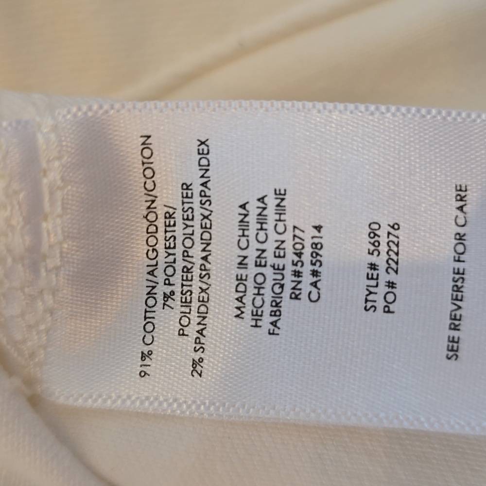 Cabi Women's White Wide Leg Pants Size 10 - Picture 5 of 13